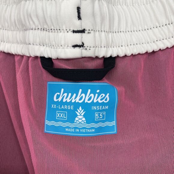 Chubbies Swim Trunks Mens XXL Black Swim Shorts 5.5 inch Mesh Brief Drawstring - Picture 6 of 8